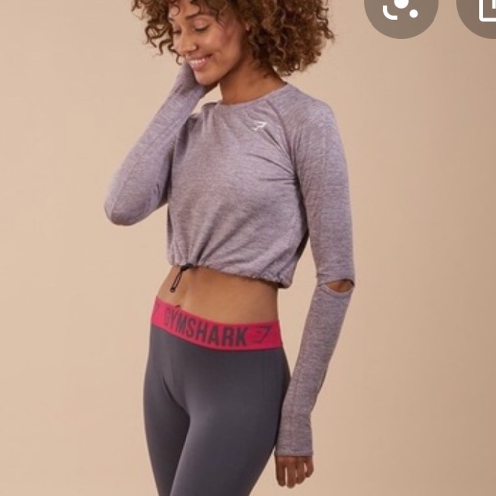 Gymshark draw cord  crop top
